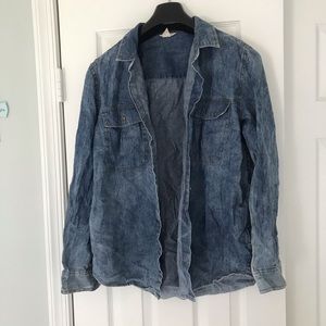 Denim LS Button Down